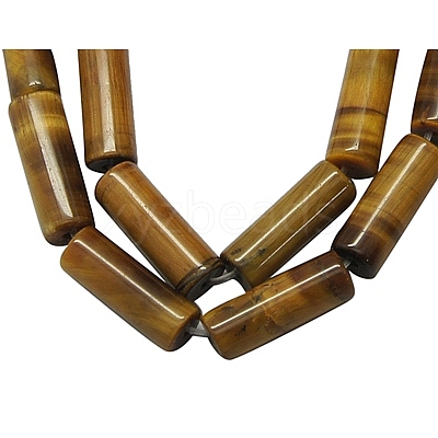 Natural Tiger Eye Beads Strands TIGER-13X4-1-1