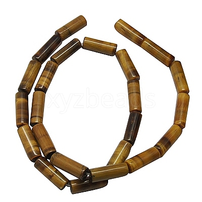 Natural Tiger Eye Beads Strands TIGER-13X4-1-1