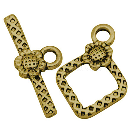 Tibetan Style Toggle Clasps TIBEB-A101564-AG-FF-1