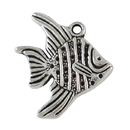 Tibetan Style Alloy Pendants TIBEP-3309-AS-R-1