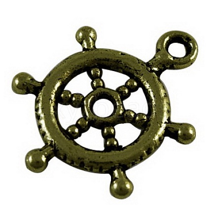 Tibetan Style Alloy Pendants TIBEP-LF0997YKG-AB-LF-1
