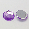 Imitation Taiwan Acrylic Rhinestone Flat Back Cabochons GACR-D003-18mm-M-2