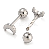 304 Stainless Steel Cartilage Earrings EJEW-B066-01C-P-2