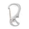 Non-Tarnish 304 Stainless Steel Push Gate Snap Keychain Clasp Findings STAS-C024-20P-2