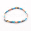 Rainbow Bohemian Style Glass Beads Stretch Bracelets RM1844-11-1