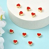 10Pcs Brass Enamel Beads KK-YW0004-20-4