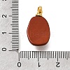 Natural Red Jasper Pendants G-T151-03I-3