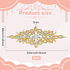 Rhombus Iron on Rhinestone Appliques DIY-WH0304-975B-2