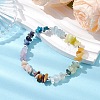 Natural & Synthetic Mixed Gemstone Chips Stretch Bracelets BJEW-JB11068-2