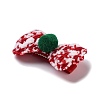 Christmas Theme Cloth Felt Fabric Alligator Hair Clip OHAR-R100-01E-4