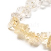 Natural Quartz Crystal & Citrine Beads Strands G-L610-A31-01-4