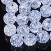 Transparent Crackle Acrylic Beads X-CACR-N002-01-1