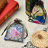 Halloween Theme Spider Printed Organza Drawstring Bags ABAG-WH20021-006F-5