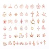 50Pcs 50 Style Alloy Enamel Pendants FIND-YW0001-46-1