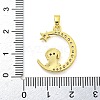 Brass Micro Pave Clear Cubic Zirconia Pendant FIND-Z044-03I-3