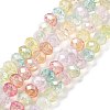 Transparent Crackle Glass Beads Strands CCG-L050-01A-09-1