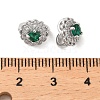 Brass Micro Pave Cubic Zirconia Pendants KK-P260-18P-3