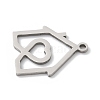 201 Stainless Steel Pendants STAS-S157-12P-2