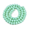 Opaque Solid Color Imitation Jade Glass Beads Strands EGLA-A044-P8mm-D14-3