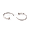 Non-Tarnish C-Shaped 304 Stainless Steel Ear Cuff Findings X-STAS-G266-17B-P-3