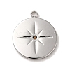 Non-Tarnish 304 Stainless Steel Pendants STAS-L022-051A-P-1