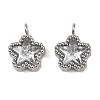 304 Stainless Steel Micro Pave Cubic Zirconia Charms STAS-K302-01A-P-1
