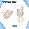 Alloy Rhinestone Cufflinks FIND-WH0111-882B-2
