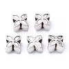 Tibetan Style Alloy European Beads TIBE-S319-127AS-RS-2