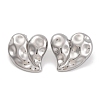 Non-Tarnish 304 Stainless Steel Stud Earrings EJEW-H013-37P-1