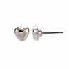 Heart Stud Earrings for Women EJEW-S213-02A-01S-RS-3