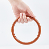 ABS Plastic Ring Shape Purse Handle AJEW-CA0001-13-3