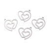 Non-Tarnish 201 Stainless Steel Pendants STAS-K003-03P-1