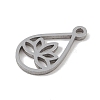 Non-Tarnish 304 Stainless Steel Charms STAS-B062-04P-2