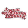 Word Main Character Energy Enamel Pins JEWB-D279-02P-1