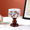 Column Porcelain Candle Holder with Wood Base PW-WG0EC41-03-1