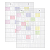 48 Grids PVC Badge Storage Rolls ABAG-WH0046-88-1