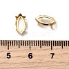 Horse Eye Brass Sew on Prong Settings KK-N0084-A03-5x10G-3