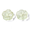 Transparent Spray Painted Imitation Jade Glass Beads GLAA-Q089-003-E002-3