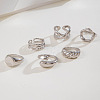 10Pcs Alloy Finger Rings Sets WG7802C-10-3