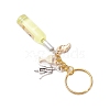 Resin & Glass & Alloy Keychain KEYC-JKC01158-6