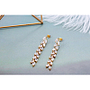 SHEGRACE Brass Micro Pave Grade AAA Cubic Zirconia Stud Earrings JE018A-X-2