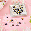 50Pcs 2 Colors Handmade Millefiori Lampwork Beads LAMP-TADJ0001-03A-4