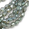 Electroplate Glass Beads Strands EGLA-J013-4X6mm-F32-1