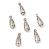 Non-Tarnish 201 Stainless Steel Tail Chain Drop Charms STAS-D061-04E-P-2