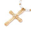 Alloy Rhinestone Pendant Necklaces for Women NJEW-U013-10G-02-3