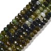 Natural Green Tourmaline Beads Strands G-B088-D08-02-1