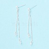 925 Sterling Silver Stud Earring Findings STER-P047-11A-S-2