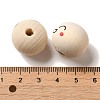 Wood European Beads WOOD-C006-04A-3