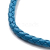 Braided Round Imitation Leather Bracelets Making BJEW-H610-01P-13-3