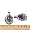 Natural Amethyst Pendants G-Z050-02C-3